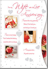 Wife Anniversary (Female Couple) greeting card