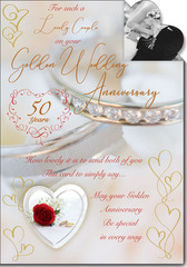 Golden Wedding Anniversary greeting card