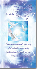 Sympathy Family (with deepest Sympathy) greeting card