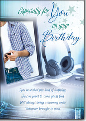 For you on your Birthday (Male) greeting card