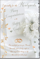 Newlyweds Congratulations greeting card