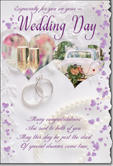 Especially for You on your Wedding Day greeting card