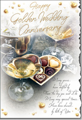 Golden Wedding Anniversary Both greeting card