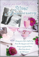 Silver Anniversary Both greeting card