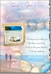 Pearl Anniversary Both greeting card