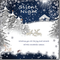 Silent Night  greeting card