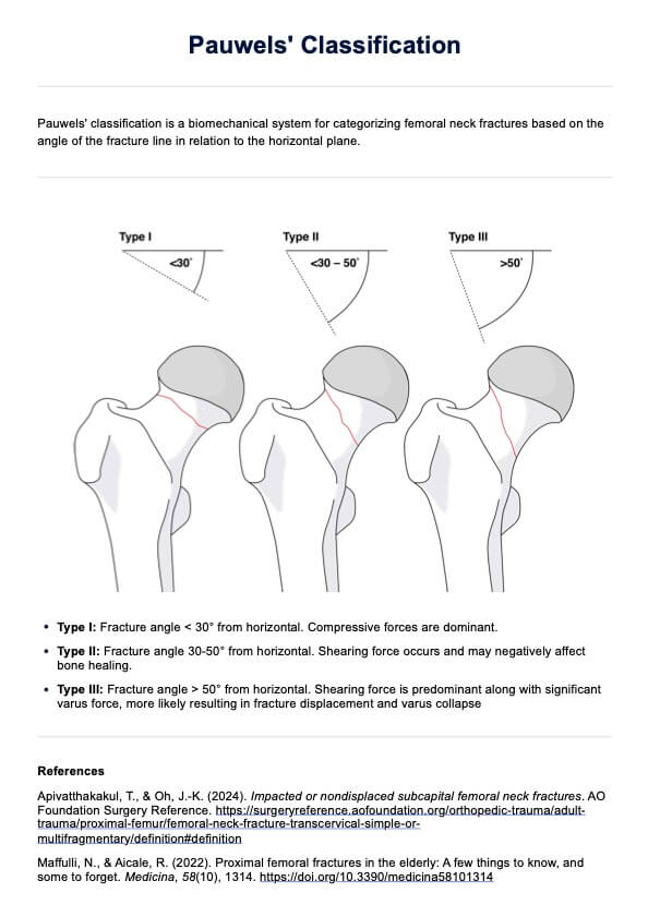 Pauwels' Classification PDF Example