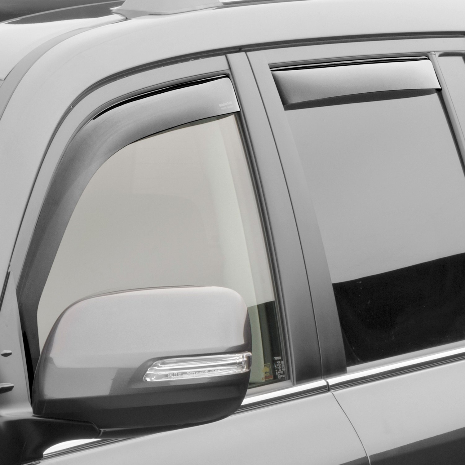 WeatherTech® 82491 - In-Channel Dark Smoke Front and Rear Side Window ...