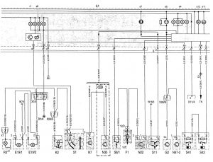 Mercedes-Benz C220 - wiring diagram - instrumentation (part 2)