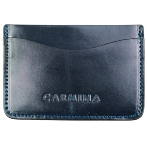 CORDOVAN CARD HOLDER IN NAVY