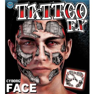 Cyborg Costume Face Kit TTFC505 img