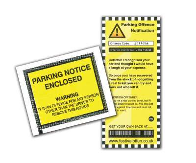 Joke Parking Tickets Deluxe 4 per pack GJ418