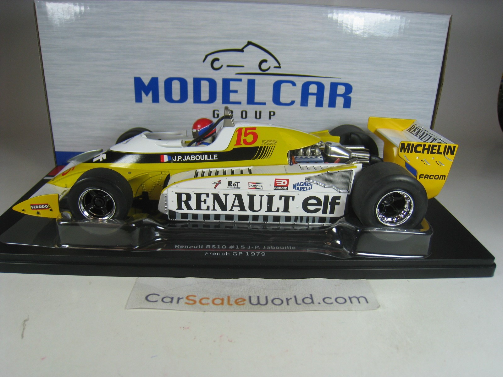 RENAULT RS10 #15 FRENCH GP 1979 JEAN PIERRE JABOUILLE 1/18 MCG