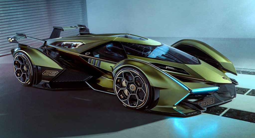  Lamborghini Lambo V12 Vision Gran Turismo Concept Previews Game’s Virtual Racer