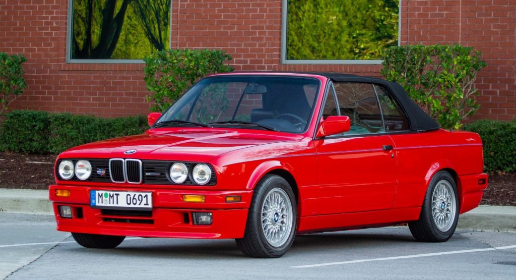  Live Out Your 90s Wall Street Broker Dreams With This Brilliant Red E30 Convertible