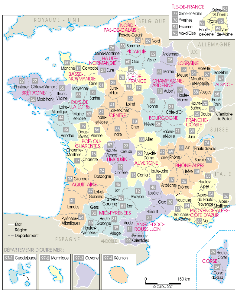 carte france