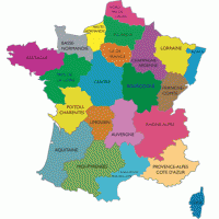 Carte des régions françaises