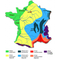 Carte de france du climat