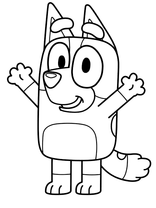 Printable Bluey Coloring Pages - Printable World Holiday