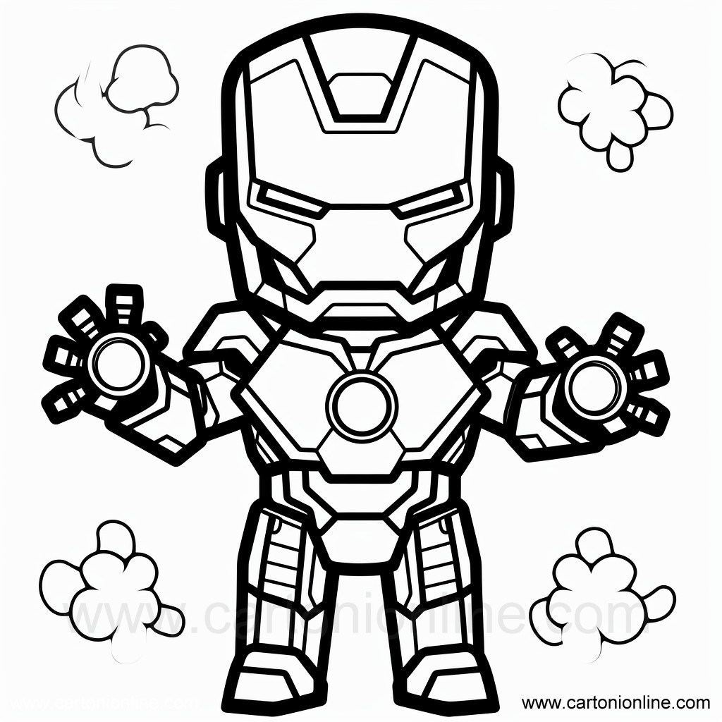 Dibujo 25 de Iron-Man para colorear image.