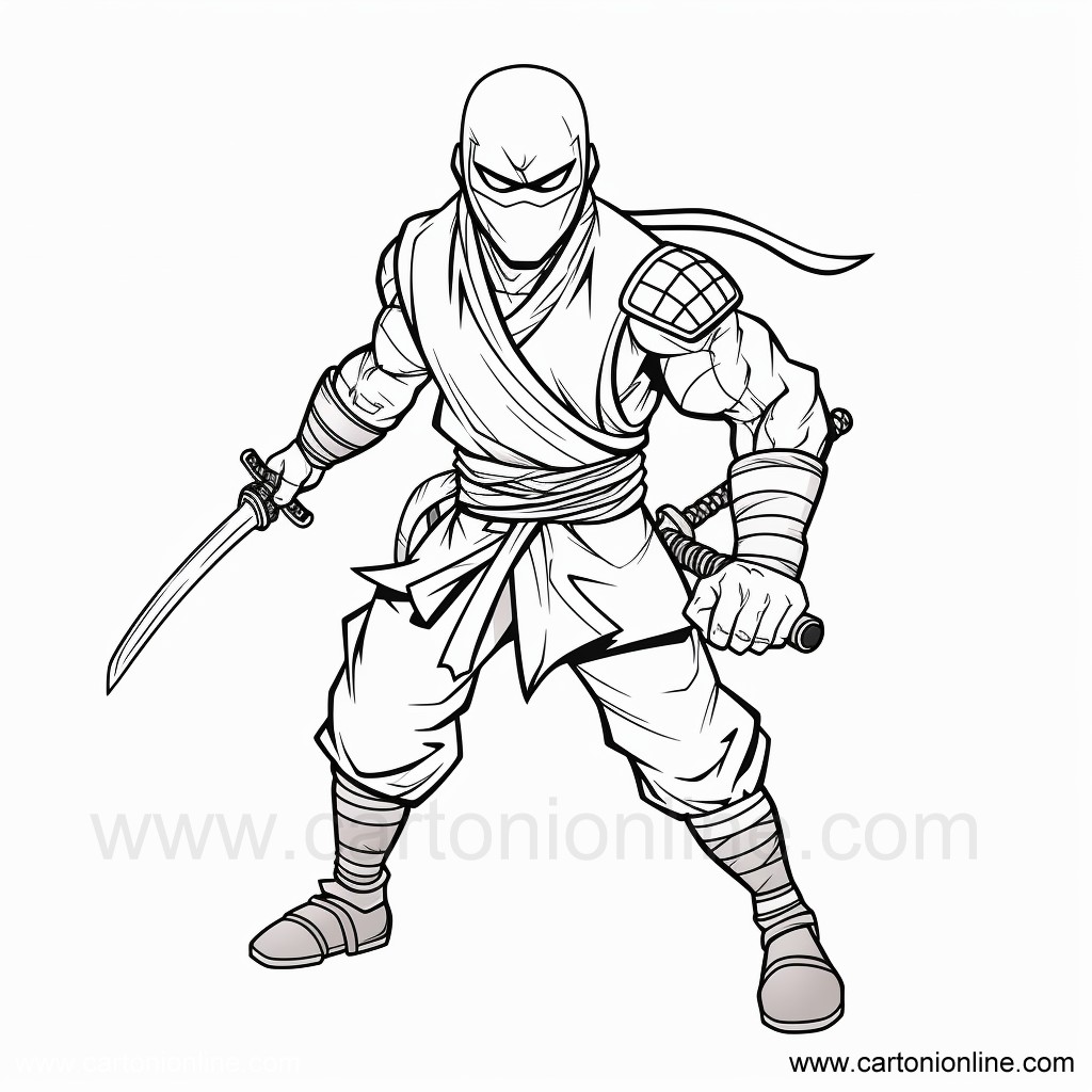 Ninja 41 from Ninja coloring page