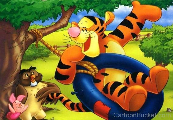 Tigger With Owl And Piglet