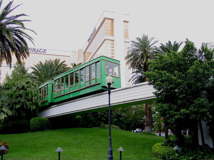 End of the Line for Mirage-Treasure Island Tram on Las Vegas Strip ...