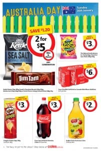 Coles Australia Day Catalogue 22 - 26 Jan 2016