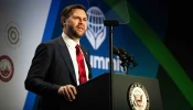 U.S. Vice President JD Vance addresses the International Religious Freedom Summit in Washington, D.C., on Feb. 5, 2025.