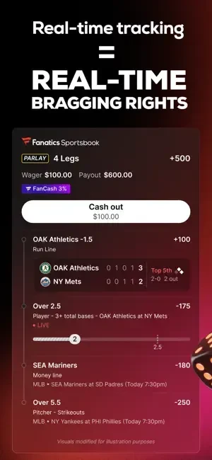 Fanatics bet tracking