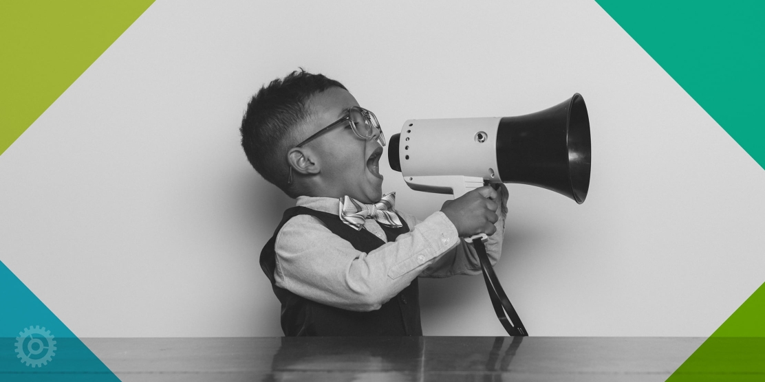 Child Using Bullhorn