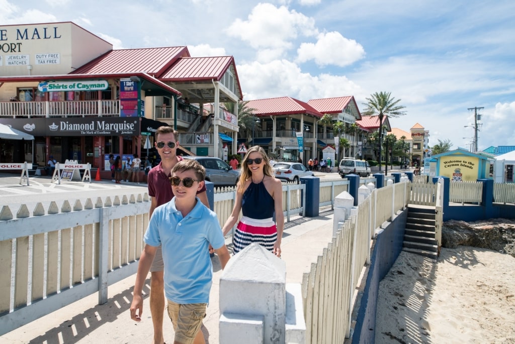 People strolling around George Town