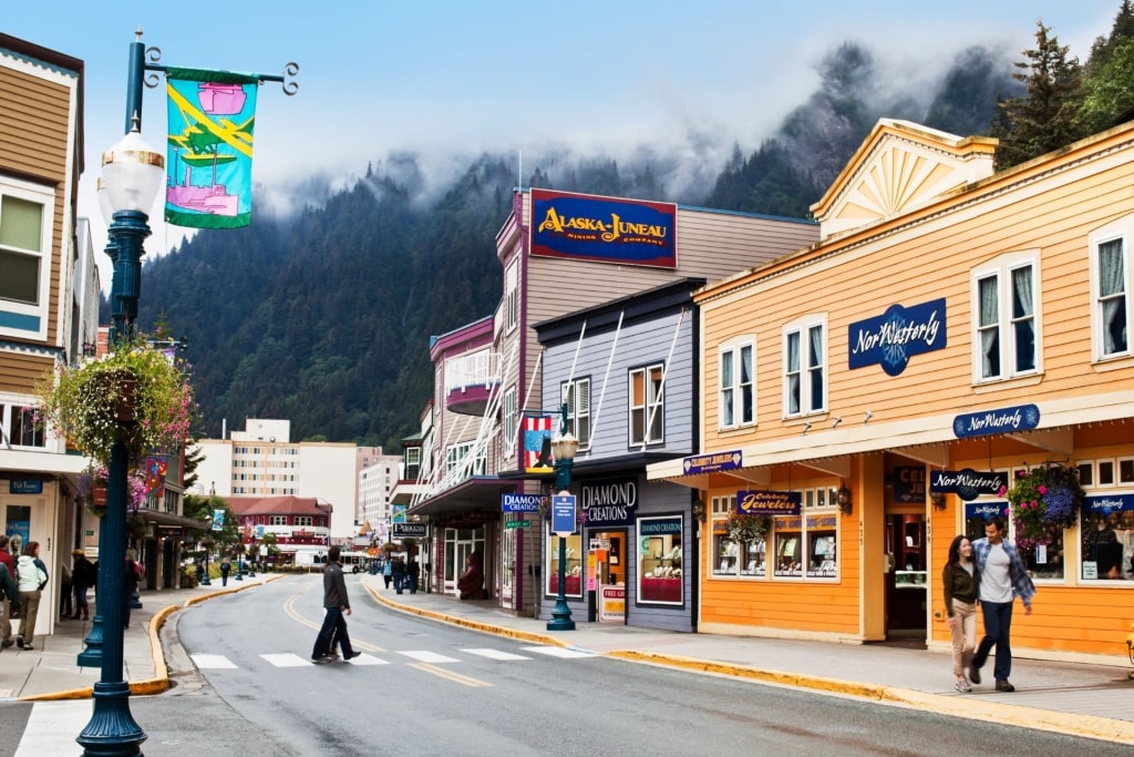 Street view of Downtown Juneau