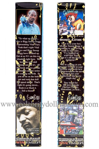 Snoop Dogg doll box sides