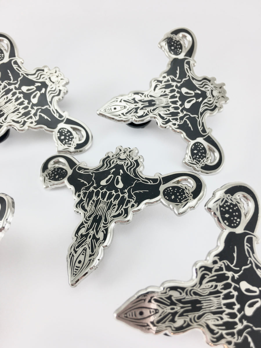 Death Metal Uterus, Enamel Pin