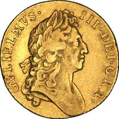 Obverse of 1695 William III Guinea