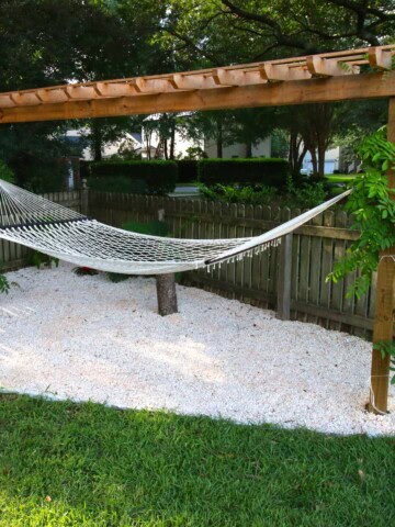 Our Tropical Oasis - A backyard Hammock area - Charleston Crafted