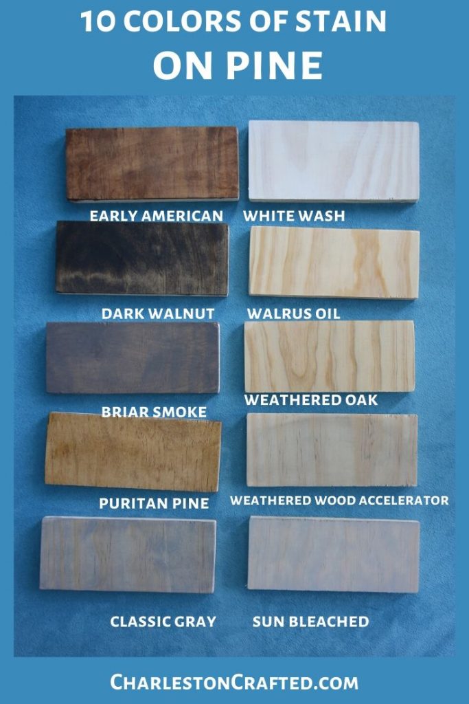 We tested 10 stains for wood on 5 species of wood - here's the results!