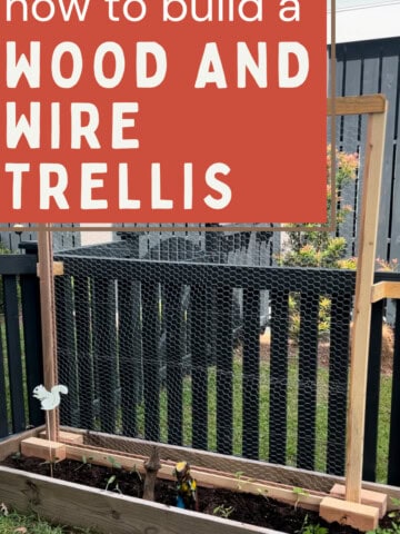 How to build a simple wire garden trellis - Charleston Crafted