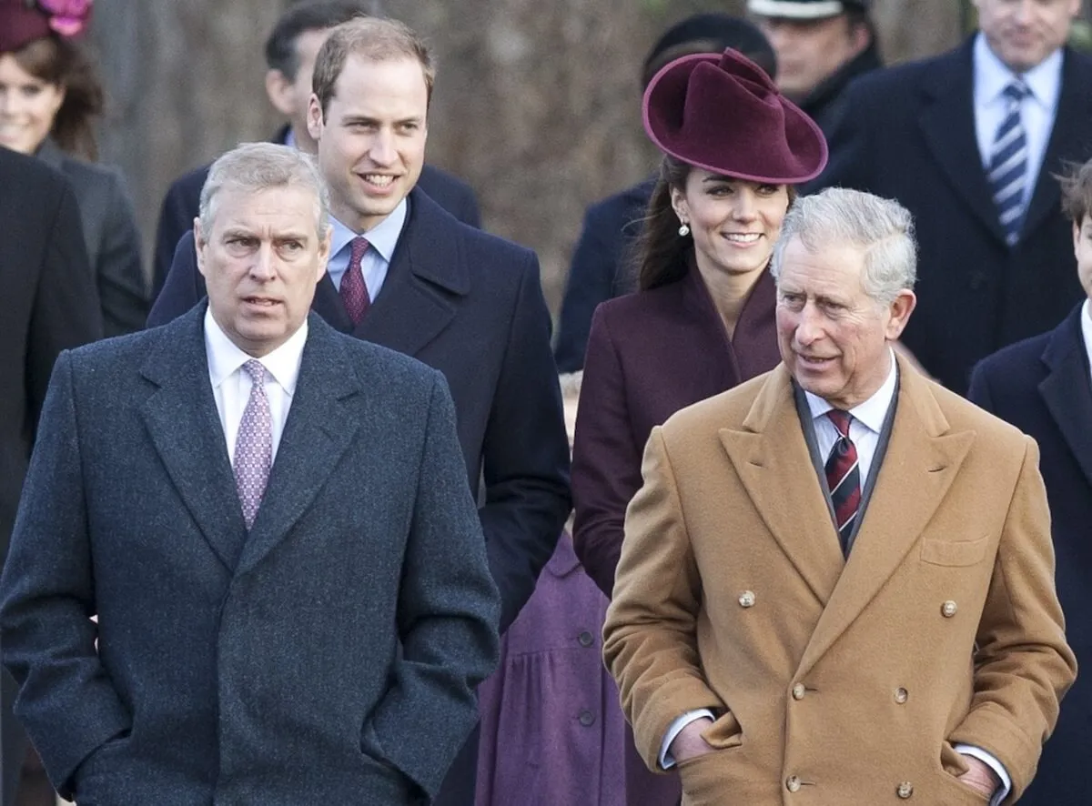 King Charles III, Prince William, Kate Middleton, and Prince Andrew attend St. Mary Magdalene Church on Christmas morning