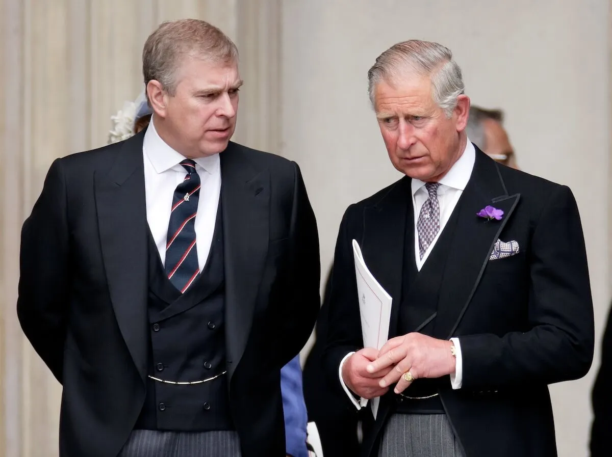 King Charles (right) with Prince Andrew