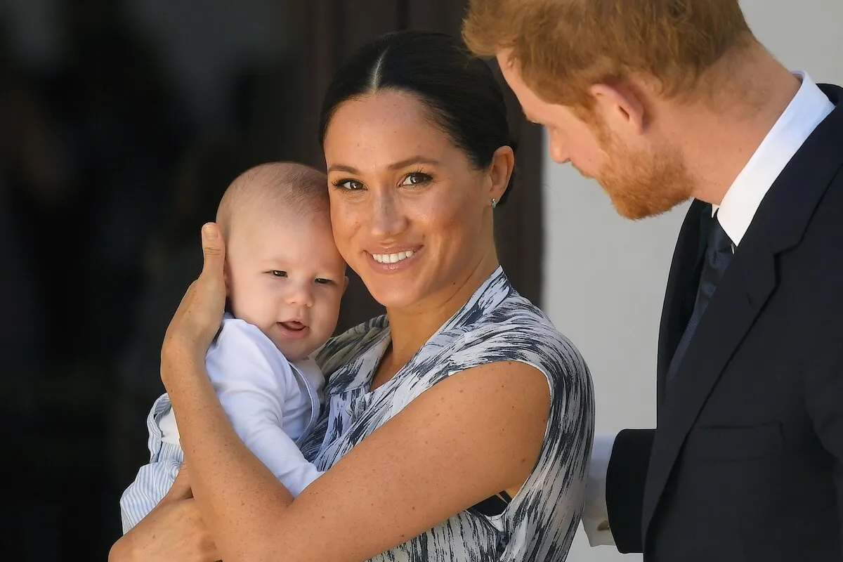 Prince Harry and Meghan Markle with Prince Archie