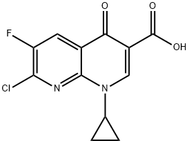 7-Chloro-1-cyclopropyl-6-fluoro-4-oxo-1,4-dihydro-1,8-naphthyridine-3-carboxylic acid