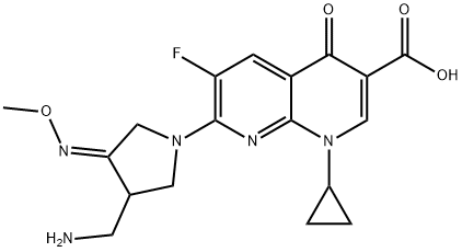 6-フルオロ-7-[(4Z)-3-(アミノメチル)-4-(メトキシイミノ)ピロリジノ]-1,4-ジヒドロ-1-シクロプロピル-4-オキソ-1,8-ナフチリジン-3-カルボン酸