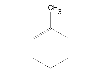 1-methyl-1-cyclohexene, CAS number 591-49-1