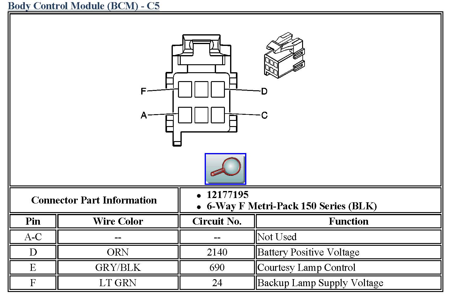 Gm Body Control Module Wiring Diagram