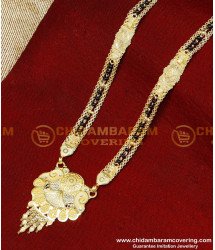 BBM1088 - Best Quality Forming Gold Black Beads Mangalsutra Designs