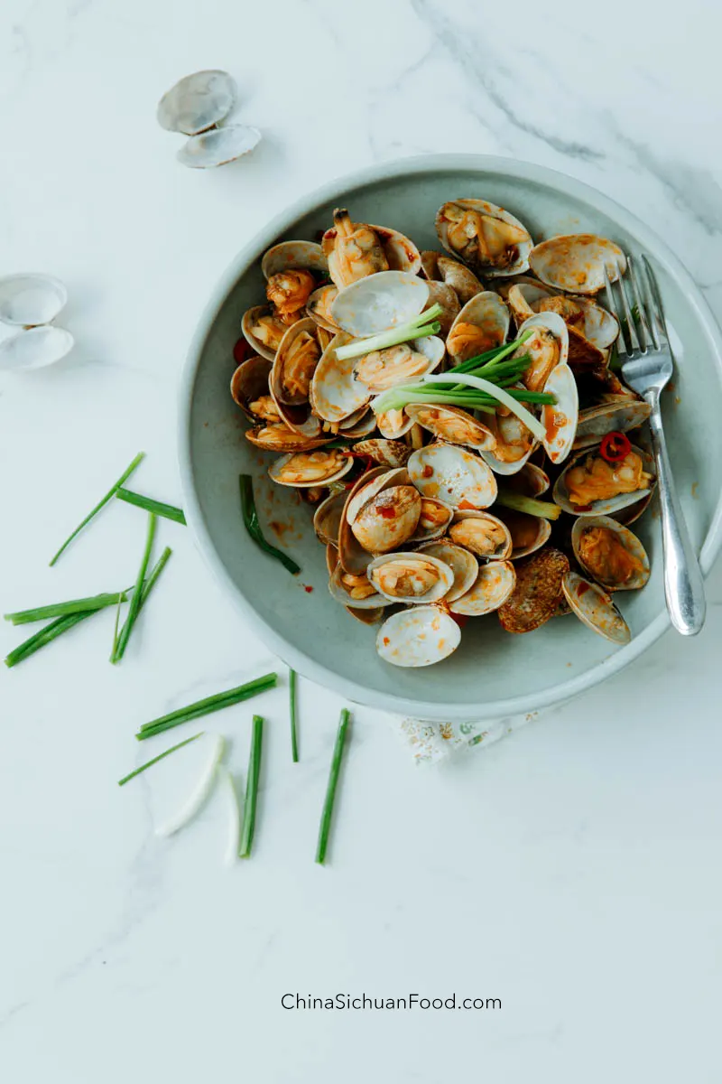 clam stir fry|chinasichuanfood.com