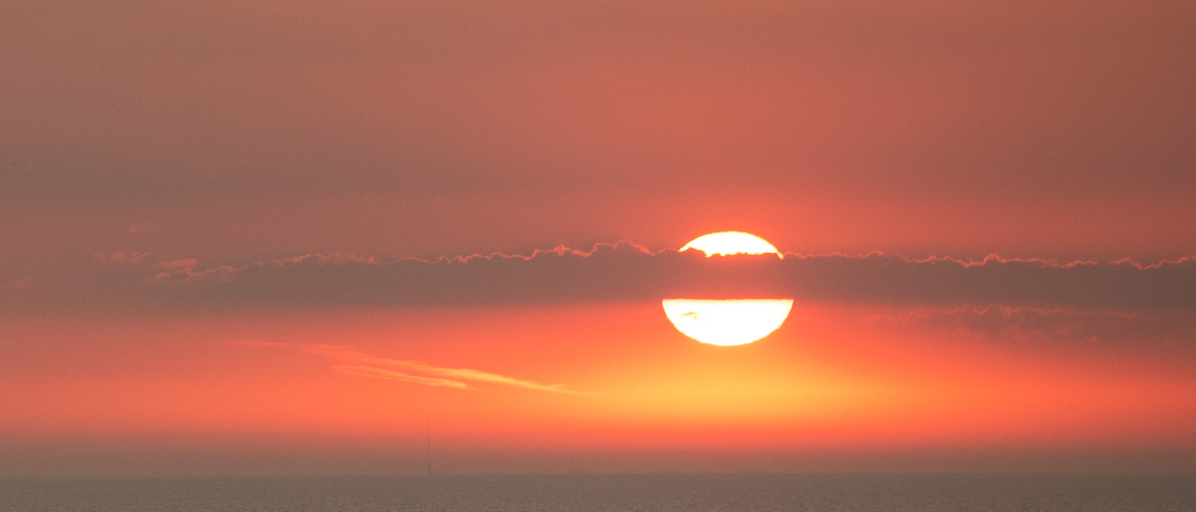 SUNSET AT SEA