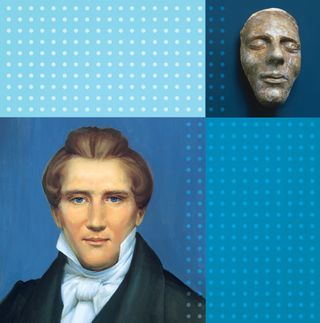 Portrait of Joseph Smith and death mask